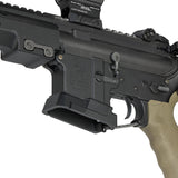 【 5KU 製 】GBB M4シリーズ対応 LANCERタイプ アダプティブ マグウェル 2ピース アルミCNC アルマイト仕上げ / BK(ブラック)