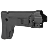 【 5KU 製 】次世代電動ガン MP5シリーズ 対応 MASADA ACR スタイル ストック & MP5ストックアダプター セット 強化ポリマー アルミCNC 7ポジション / BK(ブラック)