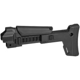 【 5KU 製 】次世代電動ガン MP5シリーズ 対応 MASADA ACR スタイル ストック & MP5ストックアダプター セット 強化ポリマー アルミCNC 7ポジション / BK(ブラック)
