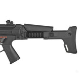【 5KU 製 】次世代電動ガン MP5シリーズ 対応 MASADA ACR スタイル ストック & MP5ストックアダプター セット 強化ポリマー アルミCNC 7ポジション / BK(ブラック)