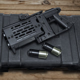 【 Arts Airsoft 製】AS-40 ダブルバレル グレネードランチャー 40mmガスカート 2本付き ナイロンファイバー製 垂直二連
