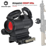 【 Evolution Gear 製 】 COMP M5s ドットサイト 本体 & LRP マウント (Low Spacer付き)レプリカ セット