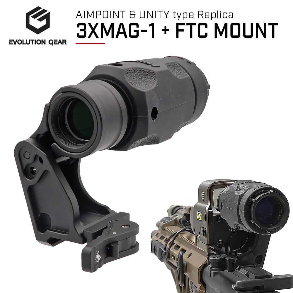 Evolution Gear 製 】 Aimpoint 3XMAG-1 Magnifier & UNITY FAST FTC