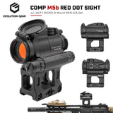 【 Evolution Gear 製 】 COMP M5b ドットサイト 本体 & UNITY TACTICAL Micro-S マウント セット