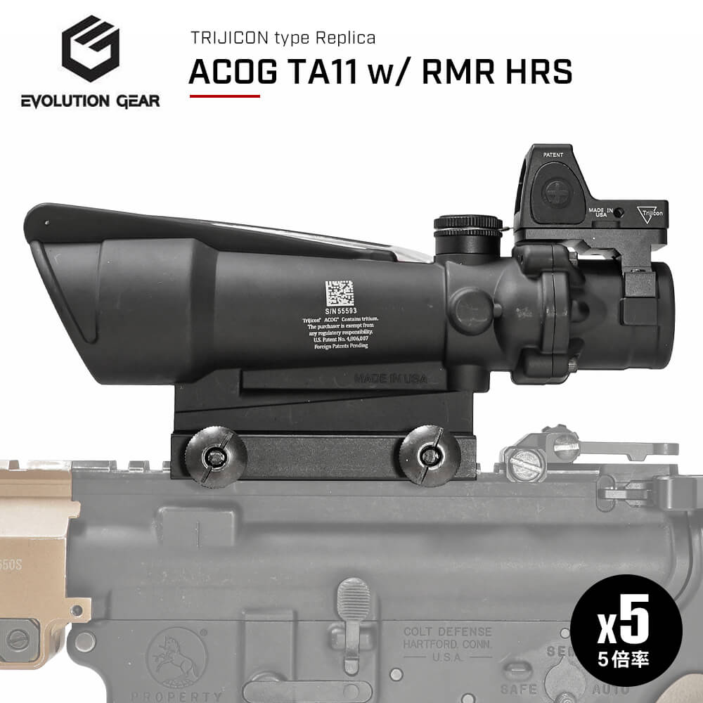 Evolution Gear 製 】 Trijicon TA11 ACOG 5x35 スコープ & RMR HRS 