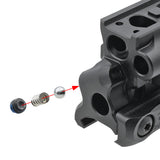 【 Evolution Gear 製 】T1/T2 ドットサイト & 3XMAG 対応 RDF-20225K SPUHR ハイブリッド マウント & レーザーライザー セット