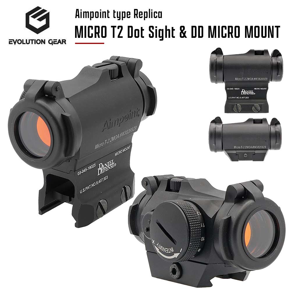 Evolution Gear 製 】 Aimpoint Micro T-2 ドットサイト 本体 ＆ DD ...