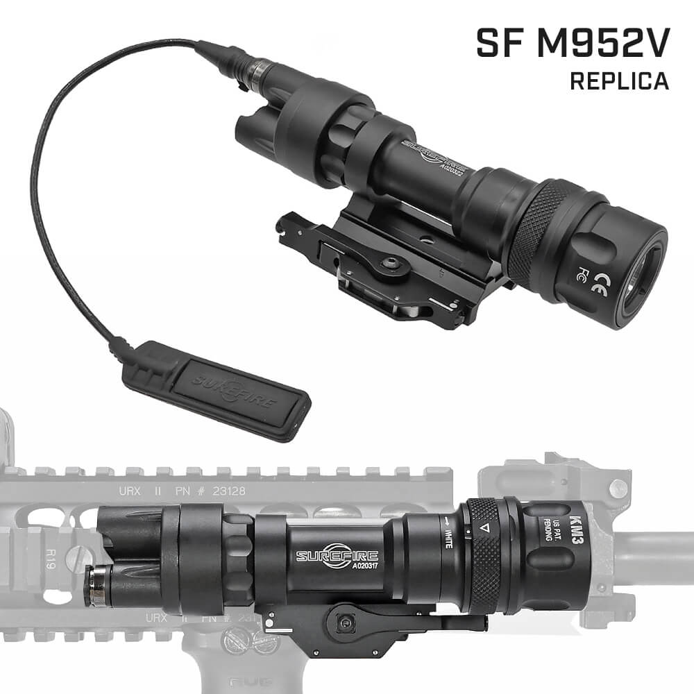 SUREFIREタイプ 】M952V ウェポンライト レプリカ LED＆IR 2モード搭載 20mmレイル対応 高光度LED NVG ス –  エアガン市場 本店