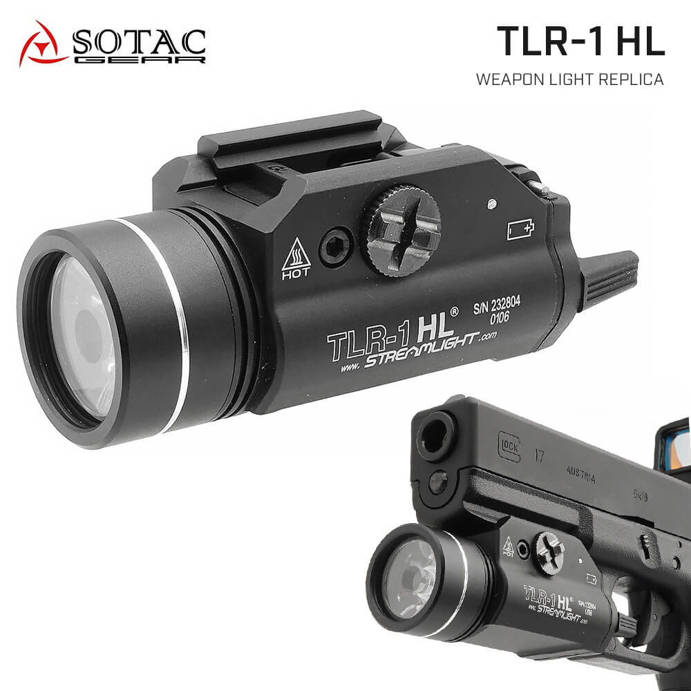 SOTAC 製 】 STREAMLIGHT タイプ TLR-1 HL ハンドガンライト レプリカ 