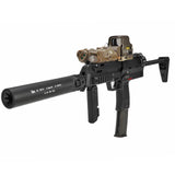 【 FMA 製 】 VFC KSC / KWA MP7A1 専用 HKサプレッサー (サイレンサー)& 専用フラッシュハイダー セット リアル刻印入り / BK