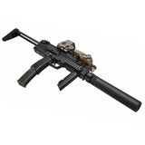 【 FMA 製 】 VFC KSC / KWA MP7A1 専用 HKサプレッサー (サイレンサー)& 専用フラッシュハイダー セット リアル刻印入り / BK
