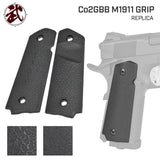 【良品武品】Co2 GBB ガバメントシリーズ 対応 M1911 カスタムグリップ 樹脂製 / BK(ブラック)