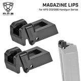 【 APS 製 】 APS純正パーツ Co2GBB ハンドガン対応 BBリップ 2個セット 樹脂製 BK ブラック 交換 メンテナンス用