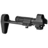 【 ARMY FORCE 製 】電動ガン MP5シリーズ 対応 PDWストック 伸縮式 ワイヤーストック HK416Cスタイル スチール/ポリマー / BK(ブラック)