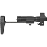 【 ARMY FORCE 製 】電動ガン MP5シリーズ 対応 PDWストック 伸縮式 ワイヤーストック HK416Cスタイル スチール/ポリマー / BK(ブラック)