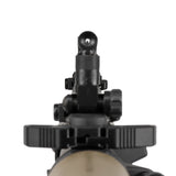 【 Arts Airsoft 製 】KAC正式ライセンス Knight's Armament 200-600M フォールディング フロント & リアサイト セット 高品質スチール & アルミ製 BUIS バックアップサイト