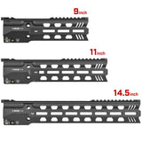 【 E&C 製 】HK416 対応 SI GRIDLOK Lightspeed M-LOK ハンドガード レプリカ ( 9 / 11 / 14.5 インチ 選択可) フロントサイト内蔵 アルミCNC