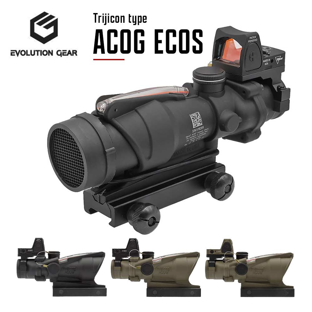 【新品未使用】RMR付き Evolution Gear TA31 Trijicon ACOG 4x32 スコープ レプリカ キルフラッシュ付き