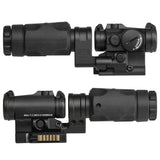 【 Evolution Gear 製 】 マイクロドットサイト & 3XMAG 対応 SPUHR RDF-20153K 1.53" ハイブリッド マウント レプリカ ハードアナダイズド 6068アルミ合金