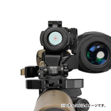 【 Evolution Gear 製 】 マイクロドットサイト & 3XMAG 対応 SPUHR RDF-20153K 1.53" ハイブリッド マウント レプリカ ハードアナダイズド 6068アルミ合金