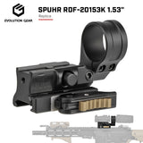 【 Evolution Gear 製 】 マイクロドットサイト & 3XMAG 対応 SPUHR RDF-20153K 1.53" ハイブリッド マウント レプリカ ハードアナダイズド 6068アルミ合金
