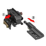 【 Evolution Gear 製 】 マイクロドットサイト & G33/G43 対応 SPUHR RDF-20153KE 1.53" ハイブリッド マウント レプリカ ハードアナダイズド 6068アルミ合金
