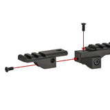 【 Evolution Gear 製 】 20mmレール 対応 IRREGULAR DEFENSE OMM PIC ライザーマウント レプリカ ハードアナダイズド仕上げ 6068アルミ合金製