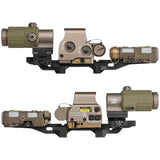 【 Evolution Gear 製 】 20mmレール 対応 IRREGULAR DEFENSE OMM PIC ライザーマウント レプリカ ハードアナダイズド仕上げ 6068アルミ合金製