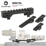 【 Evolution Gear 製 】 20mmレール 対応 IRREGULAR DEFENSE OMM PIC ライザーマウント レプリカ ハードアナダイズド仕上げ 6068アルミ合金製