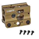 【 Evolution Gear 製 】マイクロドットサイト 対応 UNITY TACTICAL FAST MICRO-SB マウント レプリカ アイアンサイト内蔵 ハードアナダイズド 6068アルミ合金