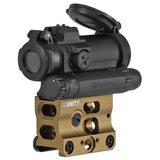 【 Evolution Gear 製 】マイクロドットサイト 対応 UNITY TACTICAL FAST MICRO-SB マウント レプリカ アイアンサイト内蔵 ハードアナダイズド 6068アルミ合金