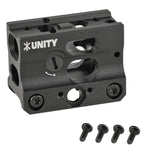 【 Evolution Gear 製 】マイクロドットサイト 対応 UNITY TACTICAL FAST MICRO-SB マウント レプリカ アイアンサイト内蔵 ハードアナダイズド 6068アルミ合金