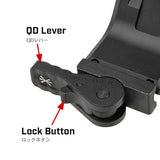 【 Evolution Gear 製 】 G33/G43 対応 UNITY TACTICAL FAST FTC OMNI マグニファイア マウント レプリカ ハードアナダイズド 6068アルミ合金