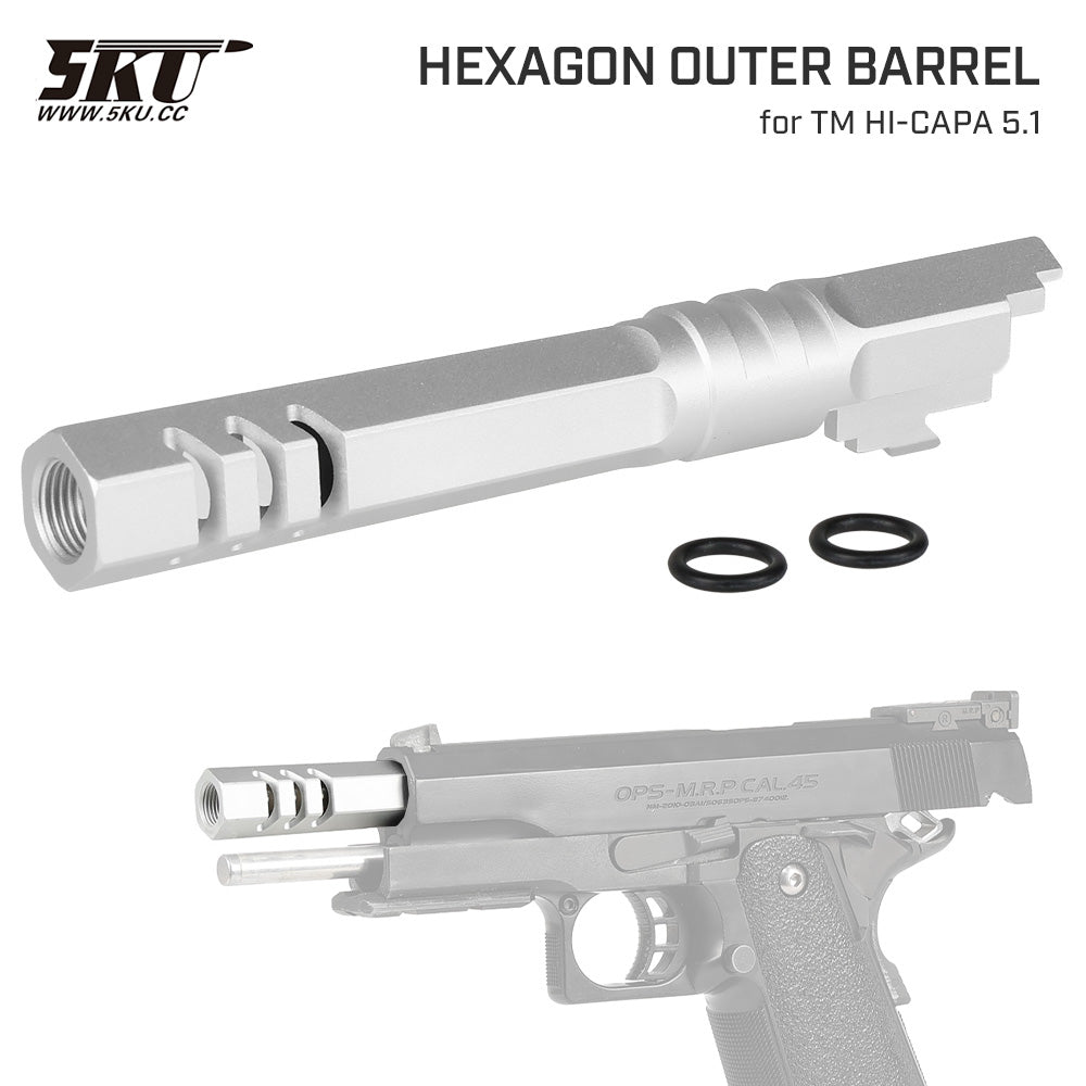 5KU 製 】東京マルイ ハイキャパ5.1シリーズ用 11mm正ネジ(メス) 搭載