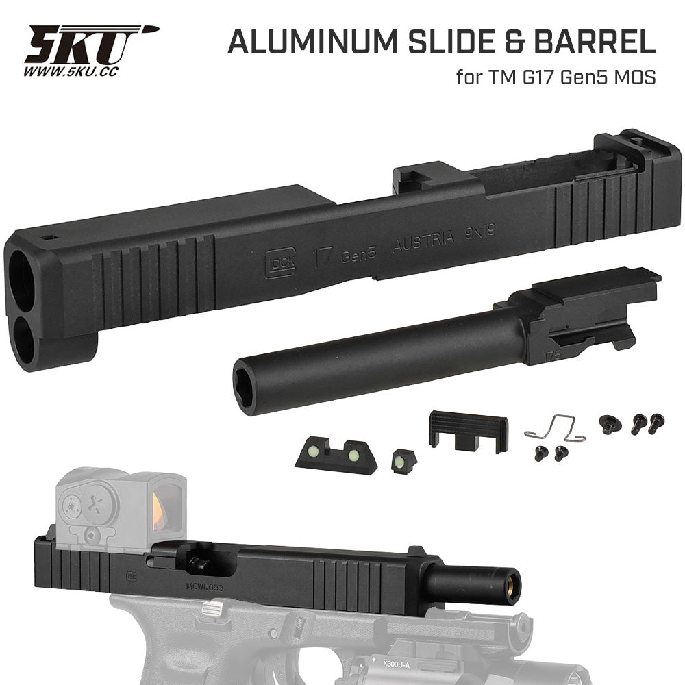 5KU 製 】 東京マルイ G17 Gen5 MOS 対応 メタルスライド & アウター