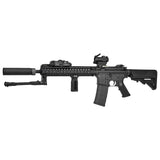 【 E&C 製 】20mmレール 対応 折り畳み式 タクティカルバイポッド 伸縮機能付き アルミ製 二脚 / BK(ブラック)