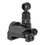 【 E&C 製 】 20mmレール 対応 Knights Armament KAC 600M フォールディング リアサイト レプリカ 上下左右ゼロイン可能 亜鉛合金製