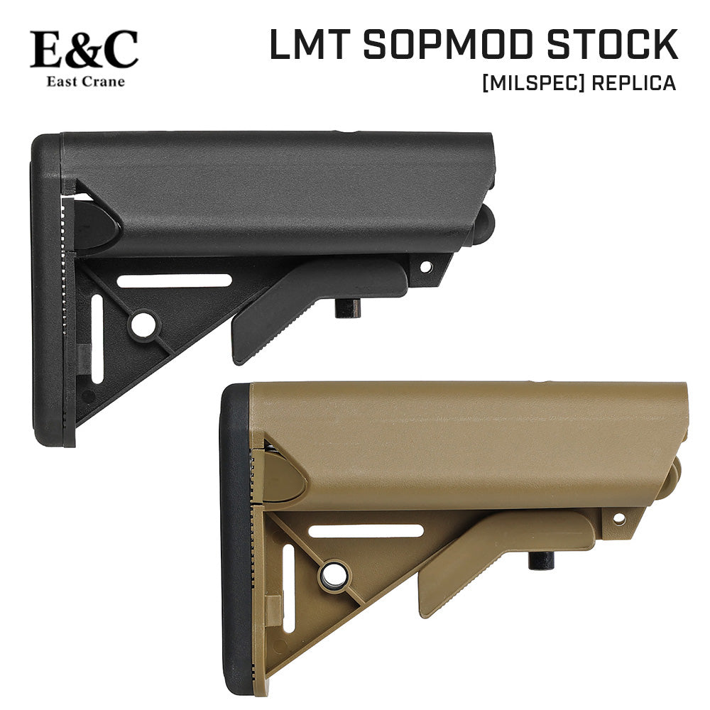 E&C 製 】電動ガン M4シリーズ対応 強化ポリマー製 LMT SOPMODストック