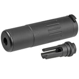 【 E&C 製 】 14mm 逆ネジ 対応 AAC Mini4 サプレッサー サイレンサー & 51T フラッシュハイダー セット レプリカ アルミ合金製