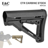 【 E&C 製 】MAGPUL CTR ストック カービンストック レプリカ ミルスペック径 対応 強化ポリマー製 QDスリングマウント付き