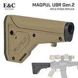 【 E&C 製 】 電動ガン M4シリーズ対応 MAGPUL UBR Gen.2 Collapsible ストック ライフルストック レプリカ ポリマー製 伸縮式 収納スペース