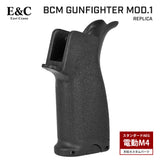 【 E&C 製 】電動ガン M4シリーズ対応 BCMタイプ GUNFIGHTER Mod.1 グリップ レプリカ モーターグリップ 樹脂製 ガンファイター