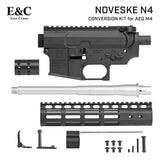 【 E&C 製 】電動ガン M4シリーズ対応 NOVESKE N4 DEVGRU メタル コンバージョンキット レプリカ (フレーム、ハンドガード、アウターバレル、ガスブロック) 300BLK 特殊部隊仕様