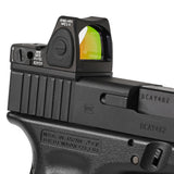 ★大光量レティクル搭載 2025ver★【 Holy Warrior 製 】Trijicon RMR ドットサイト アルミニウム合金製 マウント2種 セット / BK(ブラック)