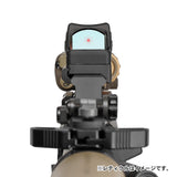 ★大光量レティクル搭載 2025ver★【 Holy Warrior 製 】Trijicon RMR ドットサイト アルミニウム合金製 マウント2種 セット / BK(ブラック)