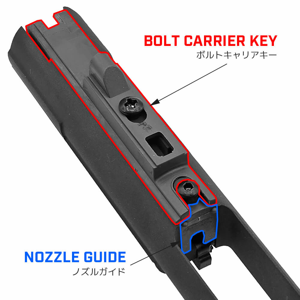 Angry Gun MWS GBB ボルトキャリアキー ノズルガイド セット