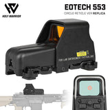 【 Holy Warrior 製 】 EOTech 553 ホロサイト (ドットサイト) レプリカ 新型サークルレティクル ルビーコーティングモデル 20mmレール対応 BK ブラック