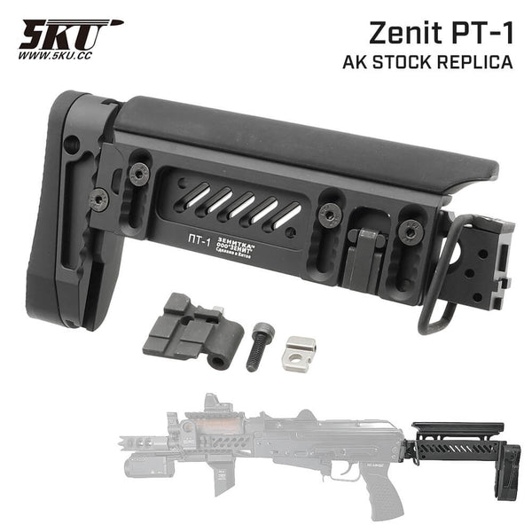 5KU 製 】GHK / LCT AKシリーズ対応 Zenit PT-1 AK フォールディングストック レプリカ 金属製 [ 5KU- –  エアガン市場 本店