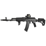 【 5KU 製 】[GHK / LCT / CYMA] AKS74U AK105 対応 M4 ストック アダプター ( ストックパイプ / バッファーチューブ ) 6ポジション アルミ製 [ 5KU-214 ]