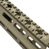 【 5KU 製 】 東京マルイ M4シリーズ 対応 GEISSELEタイプ SMR Mk8 M-LOK ハンドガード 7インチ DDC (Desert Dirt Color) [ 5KU-297 ]